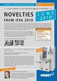 Novelties from iffA 2010 - KOMET Maschinenfabrik GmbH