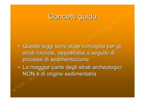 La stratificazione geologica e le sue leggi