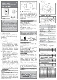 UTR 60-PRO - Instrukcja obsługi - Elektra