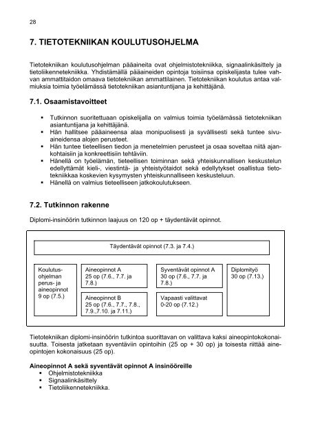 2. teknistieteellinen tutkintokoulutus - Porin yksikkÃ¶ - Tampereen ...