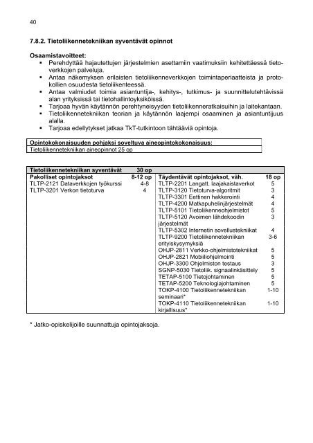 2. teknistieteellinen tutkintokoulutus - Porin yksikkÃ¶ - Tampereen ...