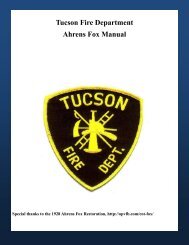 Tucson Fire Department Ahrens Fox Manual - Greater Tucson Fire ...