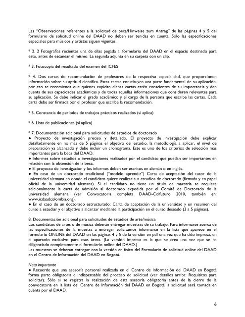 Convocatoria DAAD Colfuturo 2010