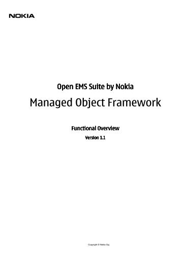 Managed Object Framework