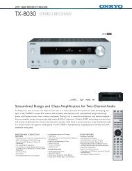 TX-8030 STEREO RECEIVER - Onkyo