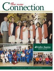 The New Connection Vol.4, Issue 1 - VBHS Home - Valley Baptist ...