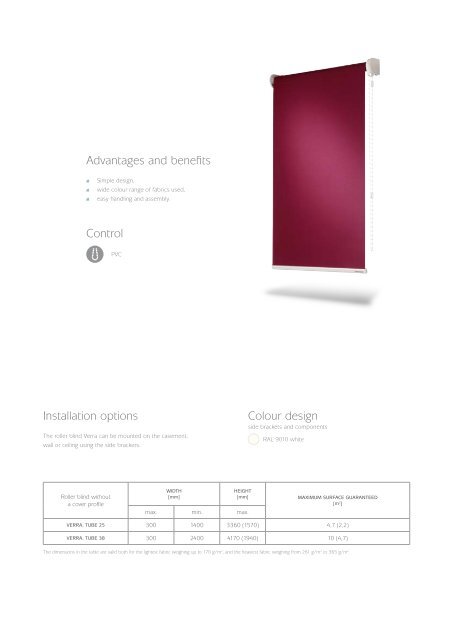 Interior roller blinds catalog.pdf - Isotra