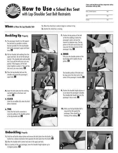 Seat Belt Training Guide - SafeGuard