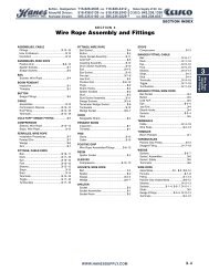 Wire Rope Assembly and Fittings - Hanes Supply, Inc