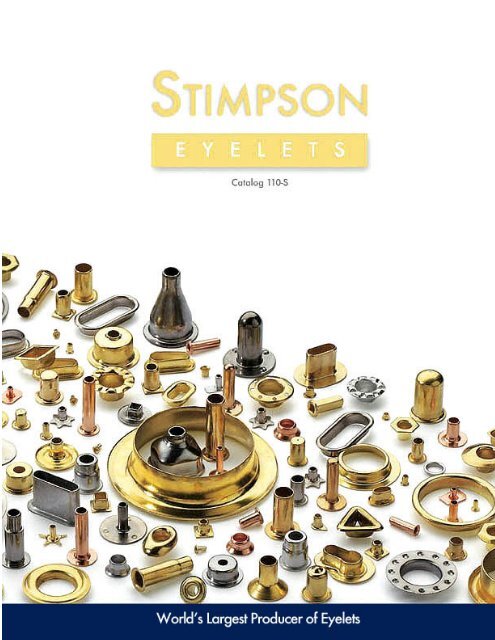 Grommets and washers for industrial fabrics - Stimpson