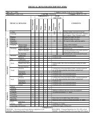 PHYSICAL DEMANDS DESCRIPTION (PDD) - IBEW Local 353