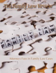 The Family Law Review - State Bar of Georgia