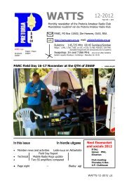 Display - Pretoria Amateur Radio Club