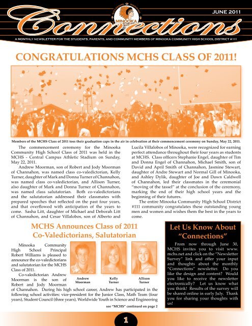 congratulations mchs class of 2011! - Minooka Community High ...