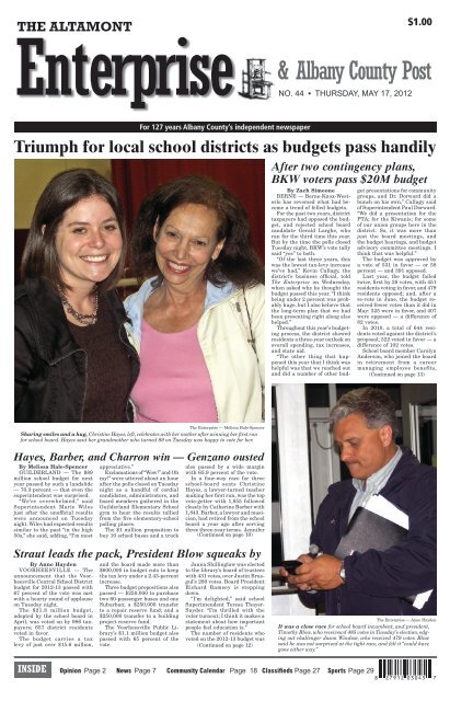 & Albany County Post - The Altamont Enterprise