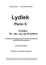 og nk-lydene - Arbeid med ord lÃ¦remidler AS