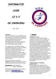 Informatiefolder - IJ.VV De Zwervers
