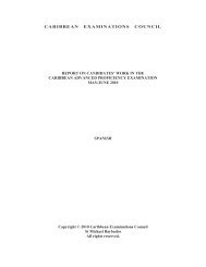CAPE SPANISH 2010 - Caribbean Examinations Council