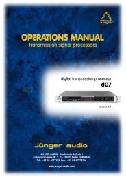 D07 manual EN 080806 01.pdf - JÃ¼nger Audio