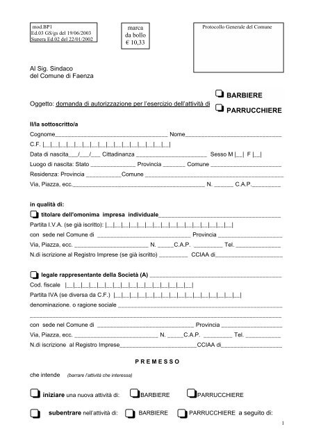 BARBIERE PARRUCCHIERE - R@cine