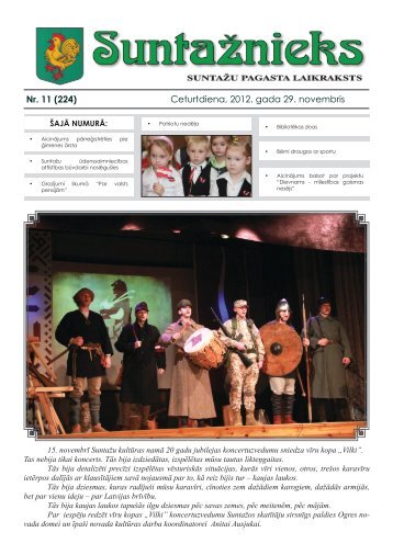 Nr. 11 (224) Ceturtdiena, 2012. gada 29. novembris - Ogres novads