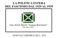 LA POLITICA ESTERA DEL FASCISMO DAL 1929 AL 1939