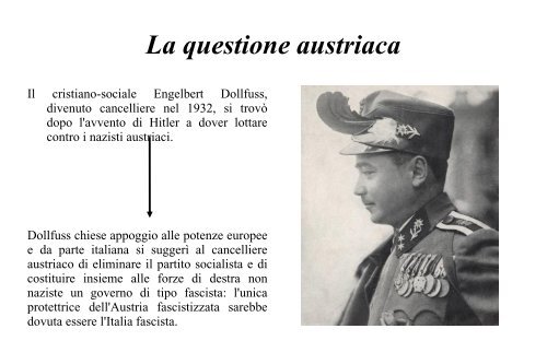 LA POLITICA ESTERA DEL FASCISMO DAL 1929 AL 1939