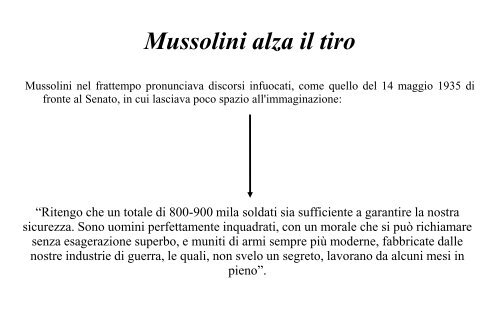 LA POLITICA ESTERA DEL FASCISMO DAL 1929 AL 1939