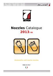 Nozzles Catalogue 2013/06 - SEVEN DIESEL SpA