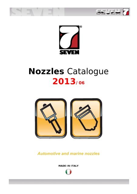 Nozzles Catalogue 2013/06 - SEVEN DIESEL SpA