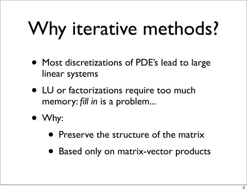 Introduction to Krylov subspace methods - IMAGe