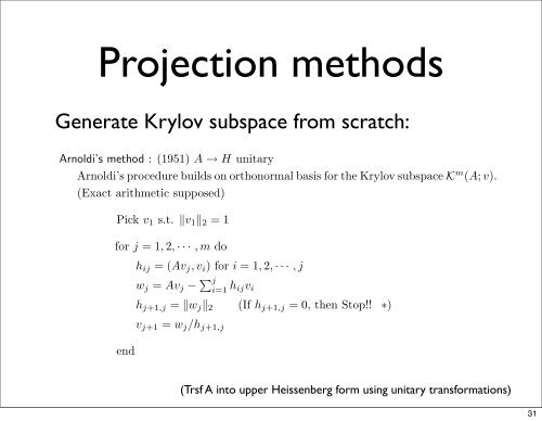 Introduction to Krylov subspace methods - IMAGe