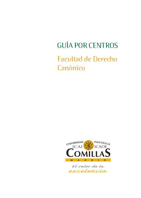 Facultad de Derecho CanÃ³nico - Universidad Pontificia Comillas
