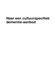 Naar een cultuurspecifiek dementie-aanbod - Moderne-Dementiezorg