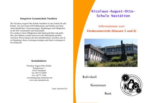 Nicolaus-August-Otto- Schule NastÃ¤tten