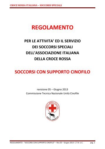 Soccorso con supporto cinofilo - CRI Trentino