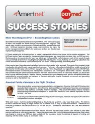 SUCCESS STORIES - DOTmed.com
