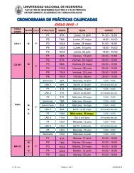 CICLO 2012 - I - Facultad de Ingeniería Eléctrica y Electrónica