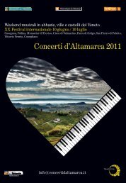 Concerti d'Altamarca 2011 - CastelBrando