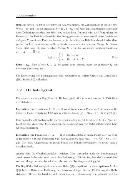 Anwendungen der getrennt konvexen Funktionale in der Mechanik