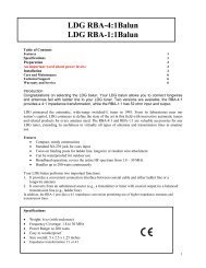 LDG RBA-4:1Balun LDG RBA-1:1Balun - LDG Electronics