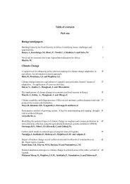 Table of contents - RUFORUM