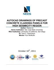 autocad drawings of precast concrete cladding panels for - NEES