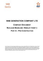 NNB GenCo Nuclear Baseline - EDF Hinkley Point