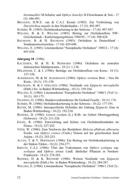 JEO Inhaltsverzeichnis 1-45, 1969-2013 - AHO Baden-Württemberg