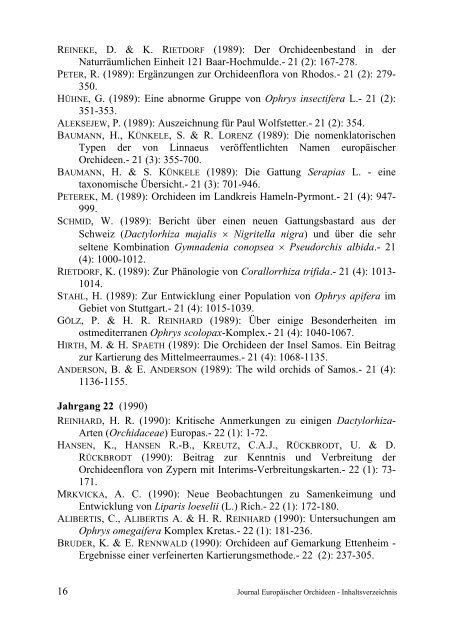 JEO Inhaltsverzeichnis 1-45, 1969-2013 - AHO Baden-Württemberg