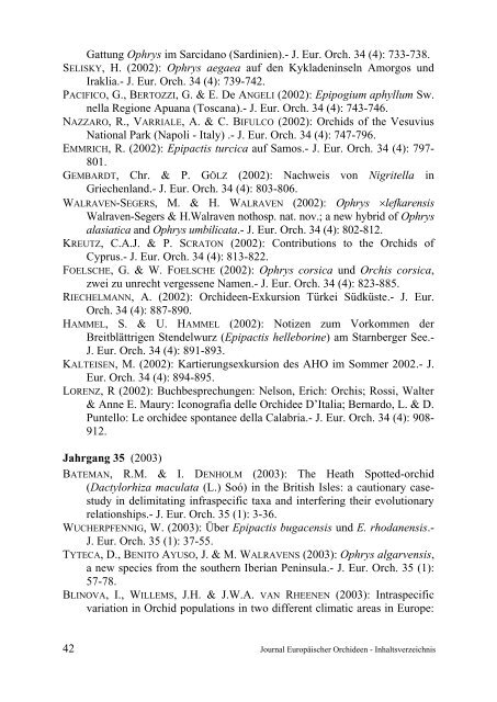 JEO Inhaltsverzeichnis 1-45, 1969-2013 - AHO Baden-Württemberg