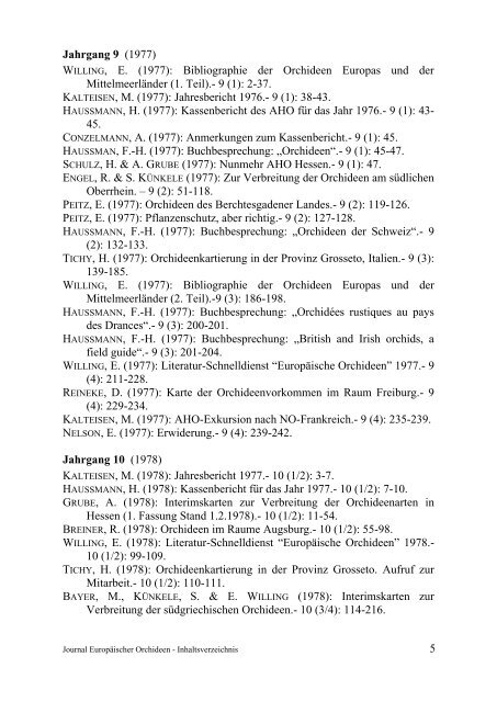 JEO Inhaltsverzeichnis 1-45, 1969-2013 - AHO Baden-Württemberg