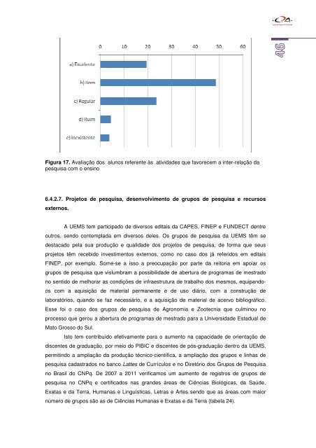 relatÃ³rio da comissÃ£o prÃ³pria de avaliaÃ§Ã£o - Universidade Estadual ...