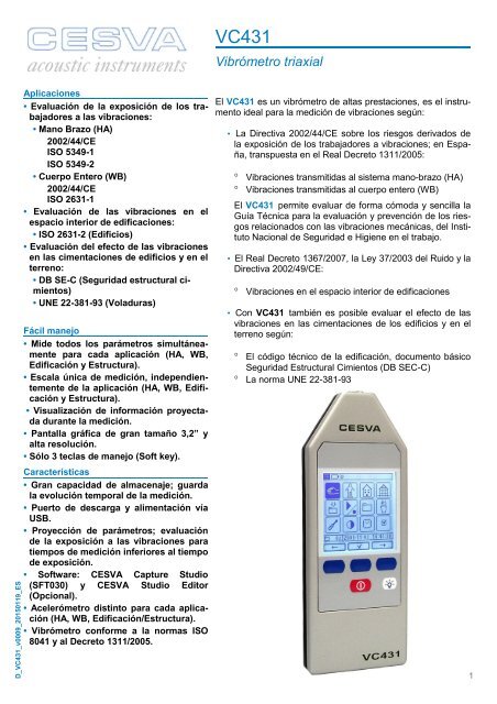 VC431 Â· VibrÃ³metro triaxial